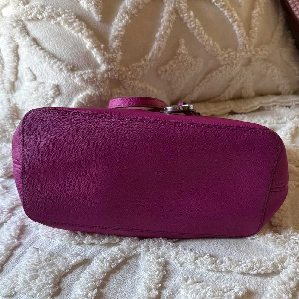 Michael Kors Fuchsia Studded Tote - Picture 3 of 5